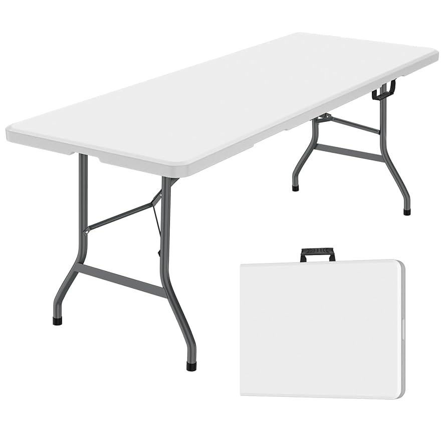 Amazon.com: Generic 6 ft Folding Table, Portable Heavy Duty